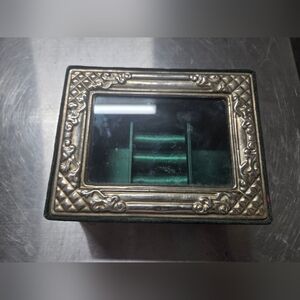 Ornate Vintage Velvet Trinket Box